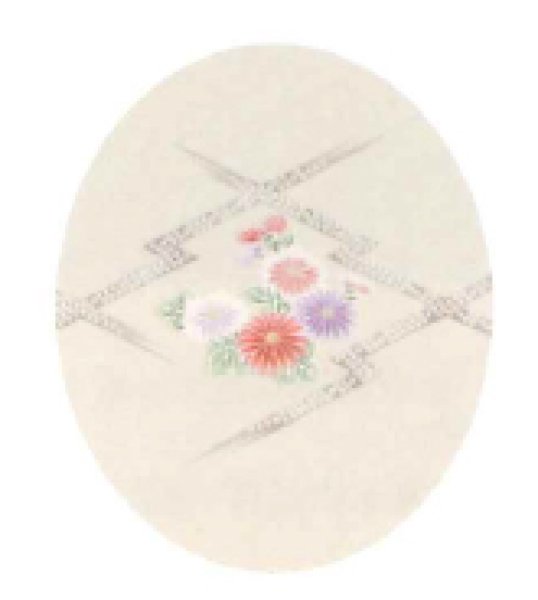 画像4: 【女単衣仕立】着物 疋田菱 アイボリー・萌葱【受注生産品】KI-1351 KI-1352 (4)