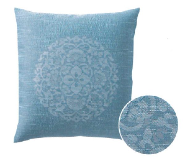 画像4: 【受注生産】夏用座布団カバー ブルー【国産】 麻混・銘仙判 1サイズ5枚1セット oz701-2 oz706 oz707 oz708 oz709 oz710 (4)