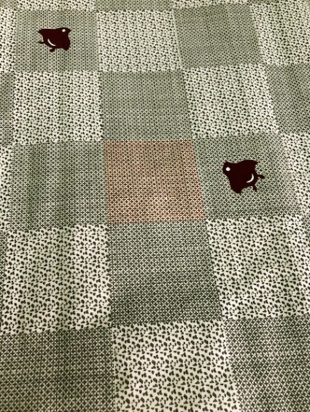 画像3: 【大人用男女兼用】旅館用仕立て上がり筒袖浴衣 小・中・大・特大・キング【市松に千鳥かすり】 (3)