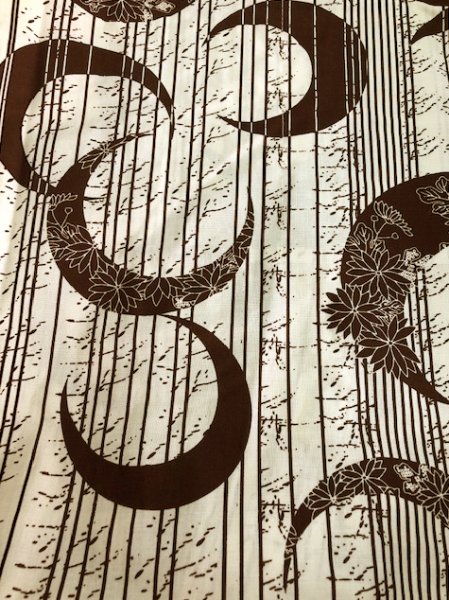 画像3: 【大人用男女兼用】旅館用仕立て上がり筒袖浴衣 小・中・大・特大・キング【縞三日月】 (3)