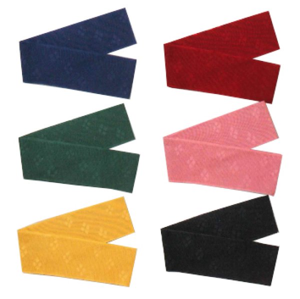 画像2: 旅館用浴衣帯 巾広 花菱柄ニット帯(1色5本セット) OB-3802 OB-3803 OB-3804 OB-3805 OB-3806 OB-3807 (2)