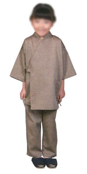 画像3: リネン対応　館内着作務衣　大人用２サイズ・子ども用３サイズ　１サイズ１０枚１セット　男女兼用 (3)