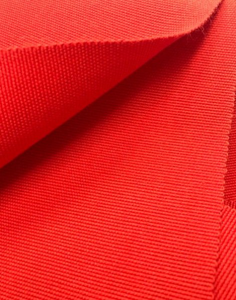 画像3: ウール四寸帯 朱赤 (3)