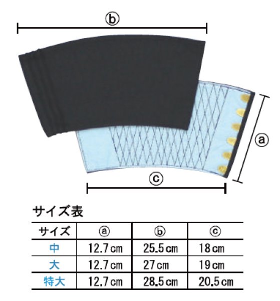 画像2: 手甲(こはぜ式) 【黒・紺】 中・大・特大寸 (2)