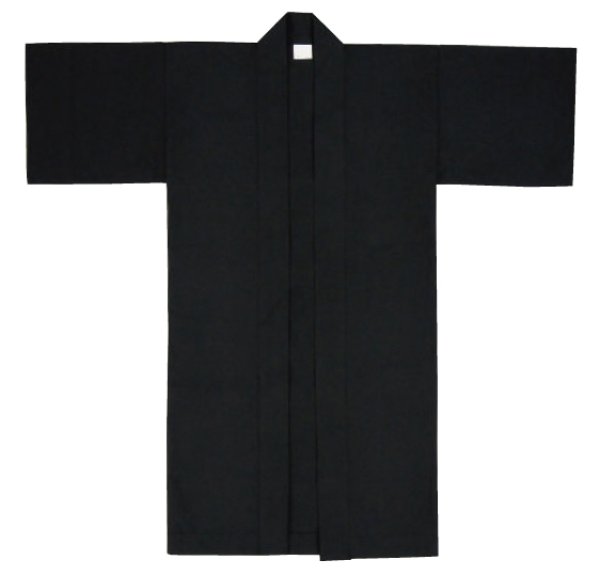 画像2: 子ども用お祭り無地長法被 M・L寸 edo6042 edo6043 ロング法被 (2)