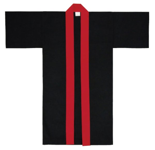 画像3: 子ども用お祭り無地長法被 M・L寸 edo6042 edo6043 ロング法被 (3)