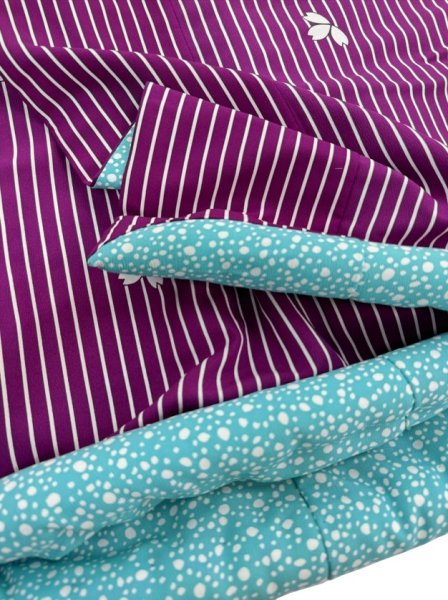 画像2: 稽古用腰下 縞・桜【引き着(お引きずり・お引き・裾引)稽古用】 (2)