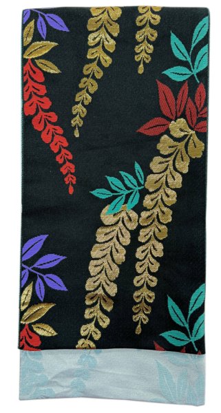 画像2: 女物 多色小袋四寸帯【藤・流線・流水・鼓・鞠】s4451 s4452 s4453 s4454 (2)