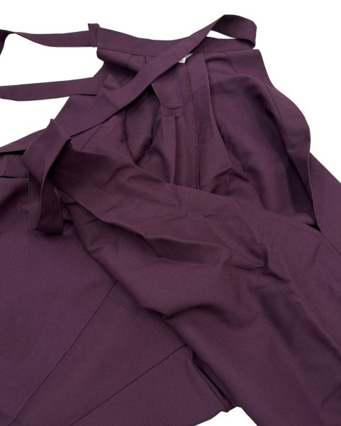 画像4: きものパンツ 紫無地 (4)