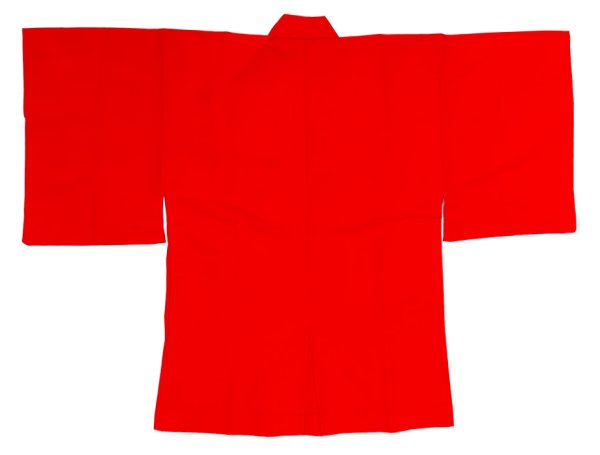 画像2: 袴下無地着物(男単衣仕立) 赤 (2)