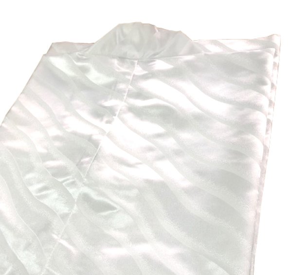 画像2: 袴下着物(男単衣仕立) よろけ縞(よろけ波)風 (2)