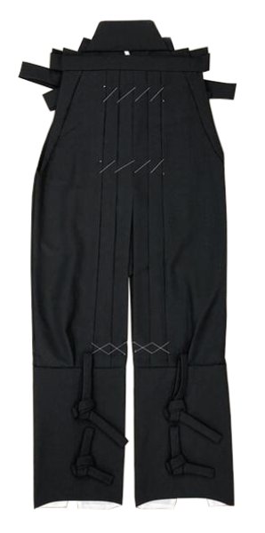 画像5: 無地たっつけ袴(腰板付) 黒・赤・紫 M・L寸 ty66001 ty66006 ty66007 (5)