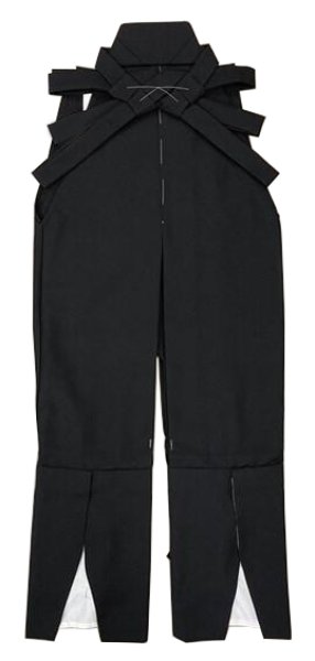 画像6: 無地たっつけ袴(腰板付) 黒・赤・紫 M・L寸 ty66001 ty66006 ty66007 (6)