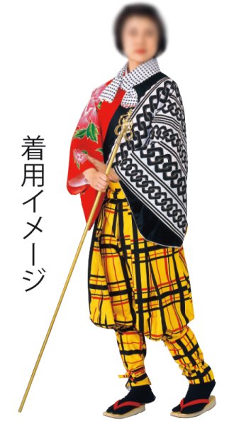 画像6: 手古舞用ポリエステル半纏 吉原繋ぎ edo7916 edo7918 ty66021 ty66022 (6)