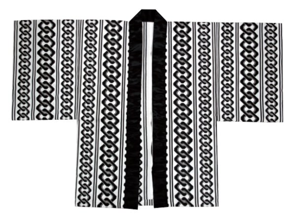 画像2: 手古舞用ポリエステル半纏 吉原繋ぎ edo7916 edo7918 ty66021 ty66022 (2)