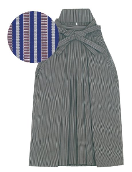 画像6: 縞袴 うまのり型 S・M・L寸【腰板付・袴止めヘラ付】 舞踊 舞台 ステージ 普段着 稽古着 男袴 しまばかま ty65271 65272 65273 65274 65275 65276 65277 65278 (6)