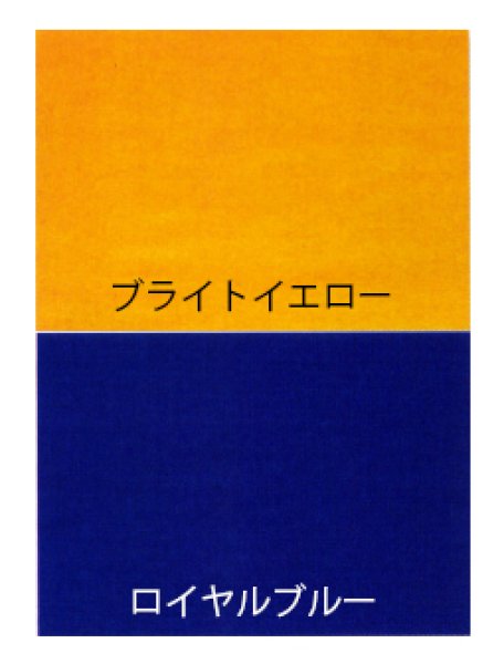 画像5: 反物・女仕立仕立て上がり　無地染　半身色合せ浴衣【ロイヤルブルー・ブライトイエロー】 (5)