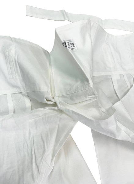 画像5: 腹当付ダボズボン 紐式股引風 無地【白・紺・黒】大人用 男性女性兼用 s777 s778 s779 (5)