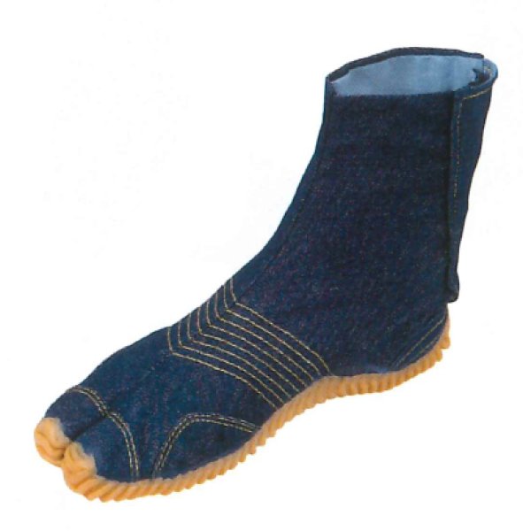 画像3: デニムジョグ足袋 ブルー・ネイビー・ブラック 23.0〜29.0cm u8651 u8652 u8654 (3)