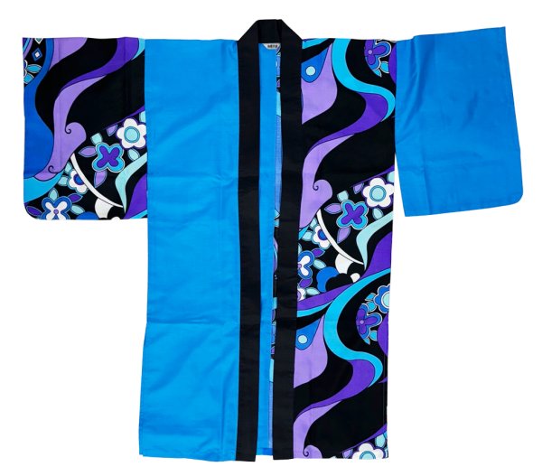画像2: よさこいコスチューム（男女兼用）青系 (2)