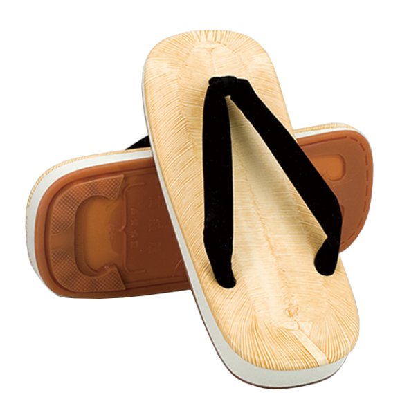 画像3: 【アメゴム底・ビニール表】厨房用草履　【白鼻緒と黒鼻緒がお選びいただけます】　Ｌ・ＬＬ・３Ｌ寸 (3)