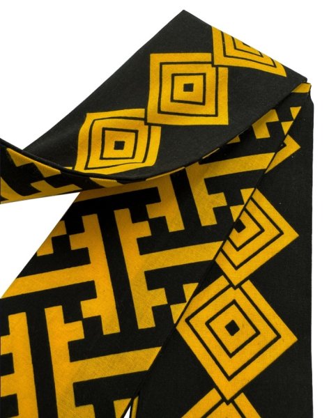 画像7: 芯入り 半纏帯(祭り法被腰紐) 【吉原つなぎ・両子持縞・三升・工字繋ぎ・籠目・獅子毛・左三つ巴】 61095 61096 61097 61098 (7)