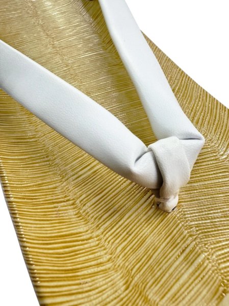 画像3: 草履 【スポンジ底・ビニール表】草履 【白鼻緒】 (3)