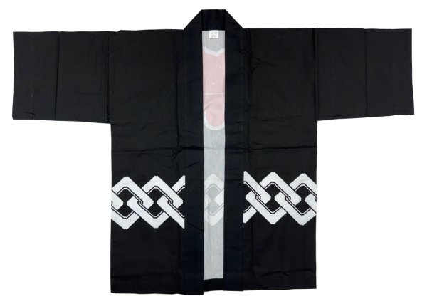 画像6: お祭り法被：半纏帯別売【吉原つなぎに祭】黄・緑・紫・黒・青・赤　s9470 s9471 s9472 s9479 s9480 s9481 (6)