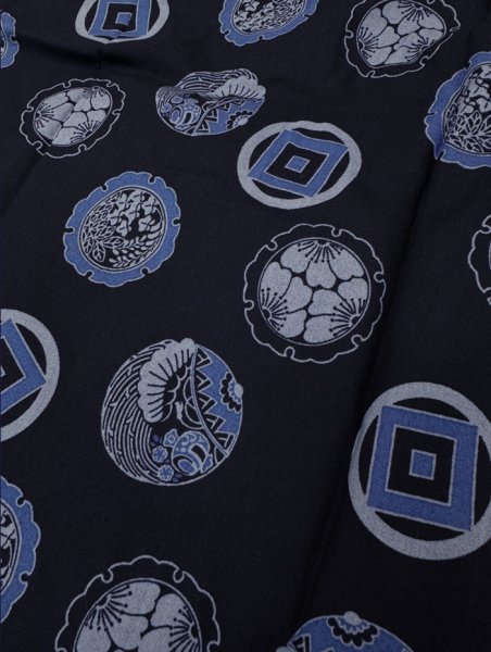 画像5: 鯉口シャツ【家紋】赤・青　Ｍ・Ｌ・ＬＬ寸 赤系 青系 (5)