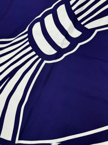 画像4: お祭り法被：半纏帯別売【束ね熨斗】紫 (青系) (4)