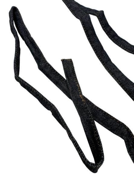 画像13: 大人用 デニム腹掛け股引き上下セット【ブラック】 (13)