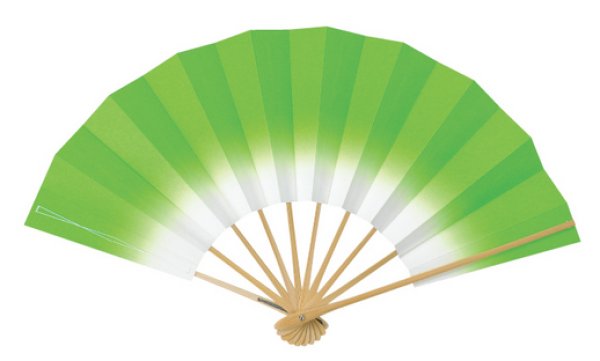 画像4: 舞扇 白竹骨 9寸5分(約28.8cm) あけぼの 扇子箱なし (4)