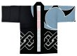 画像2: お祭り法被：半纏帯別売【巴・吉原つなぎに祭】黒系 (2)