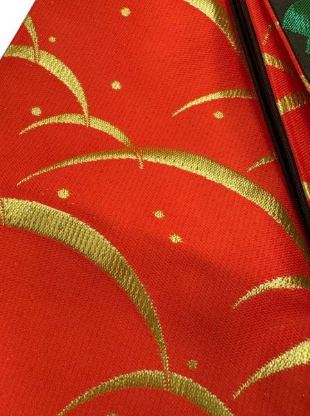 画像6: 女物 仕立金襴四寸帯【献上柄・吉原繋ぎ・流水・桜・手綱・露芝】edo4927 edo4928 edo4931 edo4932 edo4933 (6)