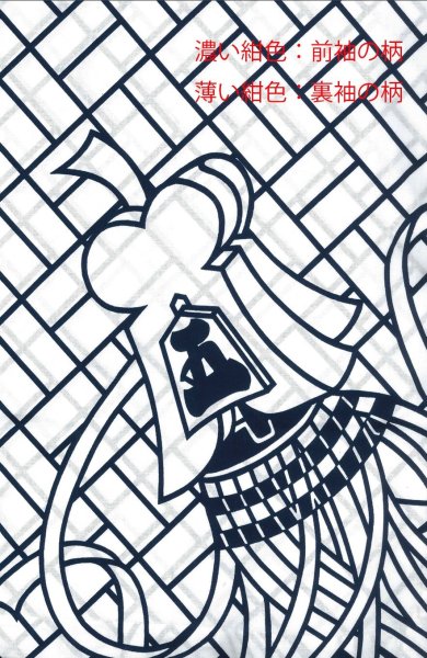 画像4: 反物・仕立て上がり　お揃い本絵羽浴衣　男仕立Ｍ寸・男仕立Ｌ寸【二の字・纏】 (4)