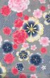 画像2: 【女性用柄】旅館用仕立て上がり人形袖浴衣　Ｓ・Ｍ・Ｌ・ＬＬ【桜づくし】 (2)