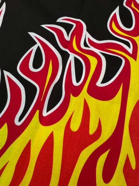 画像3: お祭り法被:半纏帯別売【炎】(赤系・黒系) (3)