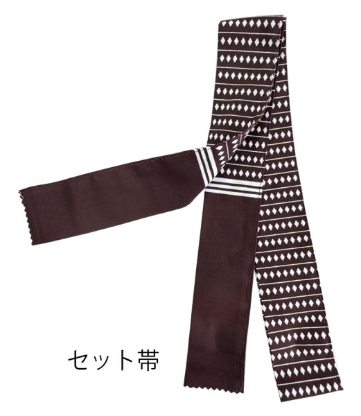 画像3: 子ども用お祭り法被 【組亀甲に祭禮】 鼡(ネズ)地に黒 (3)