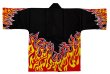 画像1: お祭り法被：半纏帯別売【炎】（赤系・黒系） (1)