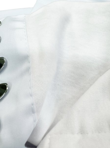 画像4: ストレッチ白足袋　５枚コハゼ　Ｓ・Ｍ・Ｌ・ＬＬ・３Ｌ寸 (4)