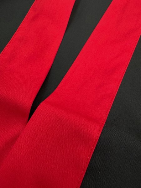 画像5: 子ども用 お祭り袖なし法被:半纏帯別売  本体黒(赤衿・赤袖)・本体赤(黒衿・黒袖) 選べる3サイズ (5)