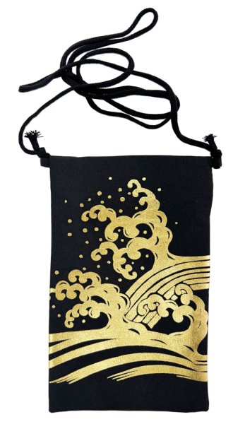 画像7: 箔付きポシェット【荒波】　選べる５カラー (7)