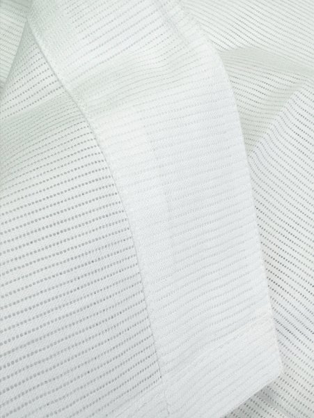 画像3: 綿絽鯉口シャツ【白 無地】 S・M・L・LL・3L寸 大人用 男性女性兼用 (3)