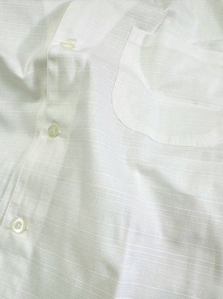 画像2: シャンタン鯉口シャツ【白】 Ｓ・Ｍ・Ｌ・ＬＬ・３Ｌ寸　大人用 男性女性兼用 (2)