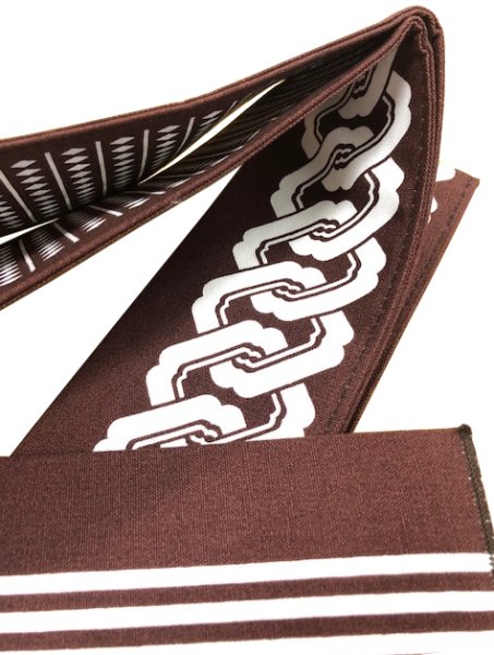 画像7: 芯入り 半纏帯(祭り法被腰紐) 【吉原つなぎ・ソロバン玉】 61100 61101 61102 (7)