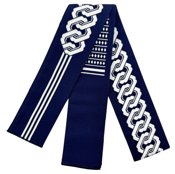 画像8: 芯入り 半纏帯(祭り法被腰紐) 【吉原つなぎ・ソロバン玉】 61100 61101 61102 (8)