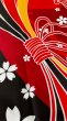画像6: お祭り法被:半纏帯別売【束ね熨斗に桜】黄赤黒・赤黒 (6)