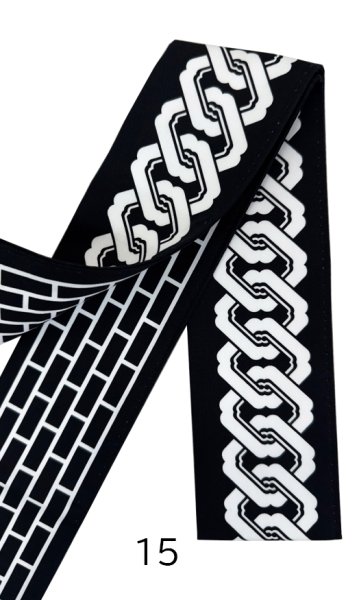 画像6: 半纏帯【そろばん玉・吉原つなぎ・レンガ】 s11 s12 s13 s14 s15 s16 s17 s18 そろばん繋ぎ そろばん玉 算盤 (6)