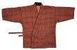 画像4: 本手染め作務衣・上着【七宝・エンジ】M・L・LL寸 (4)