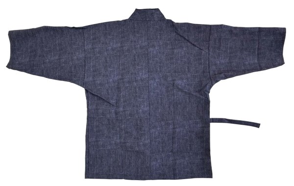 画像7: 作務衣・上着【デニム調】M・L・LL寸 (7)